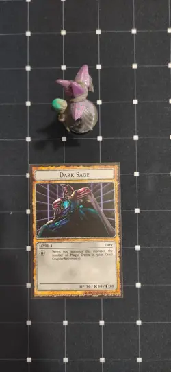 Yugioh Dungeon Dice Monsters Dark Sage custom figure card! DDM - Image 3
