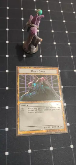 Yugioh Dungeon Dice Monsters Dark Sage custom figure card! DDM - Image 5