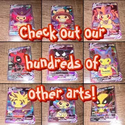 Pikachu Pop Pokemon Card VMAX ACG V Star Holo Cosplay - Image 4