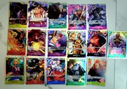 One Piece tcg Card Game 855 Cards Collection Mixed Lot w FOILS Included Japanese - Image 1
