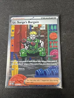 Lt. Surge’s Bargain 185/132 - Mega Evolutions - NM Pack fresh - Pokemon Card - Image 1