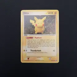 Pokemon TCG Ditto Pikachu EX Delta Species 39/113 Regular Card - - Image 1