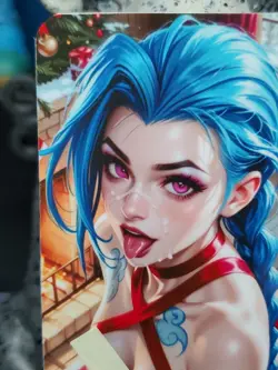 1/1 Only 1 Made Jinx Christmas NSFW Topless Arcane Legends Lonestar Customs Card - Image 2