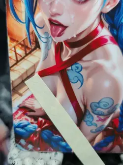 1/1 Only 1 Made Jinx Christmas NSFW Topless Arcane Legends Lonestar Customs Card - Image 5