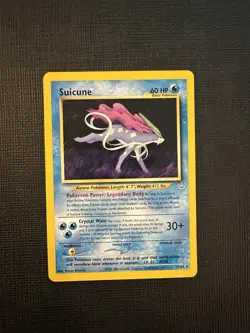 Suicune 27/64 Neo Revelation Pokemon Card Regular Rare Lightly Played LP - - Image 1