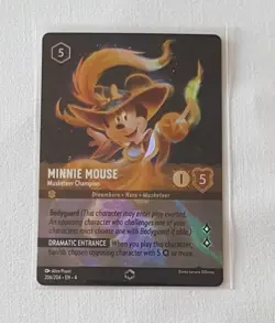 Minnie Mouse Musketeer Champion 206/204 Card - Disney Lorcana Ursula's Return - Image 1