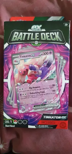 Pokemon TCG ex Battle Deck 2023 Tinkaton ex 60-Card Ready to Play Deck Sealed - Image 1