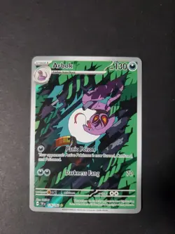 Pokemon TCG Arbok 176/162 Temporal Forces Illustration Rare Card NM Condition - Image 3