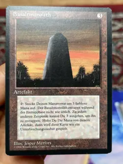 German FBB • Basalt Monolith • Unplayed / Line Across DMG *see Pics • Mtg (1713) - Image 1