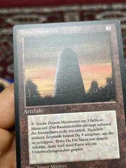 German FBB • Basalt Monolith • Unplayed / Line Across DMG *see Pics • Mtg (1713) - Image 3