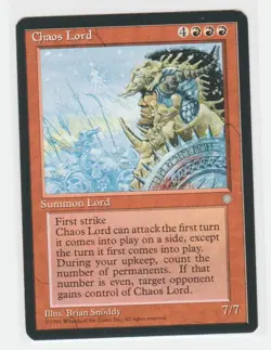 Magic the Gathering ~ MTG ~ 1x Chaos Lord ~ ICE AGE ~ LP - Image 1