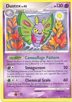 Pokemon TCG - Dustox - 25/127 - Rare - Platinum: Base Set [Moderately Played] - Image 1