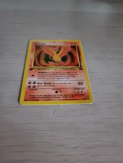 Pokemon Fossil Set 1st Edition Regular Finish Moltres 27/62 MP-LP OC349 - Image 2