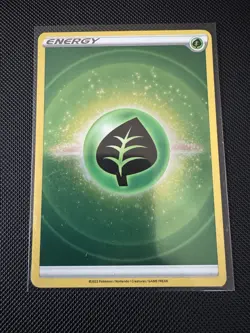 Pokemon TCG Grass/Leaf Energy 2022 Crown Zenith: Ultra Rare Holo NM - Image 1