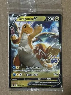 NM Pokemon Dragonite V SWSH235 + Dragonite VSTAR SWSH236 Black Star Promo NM/M - Image 1