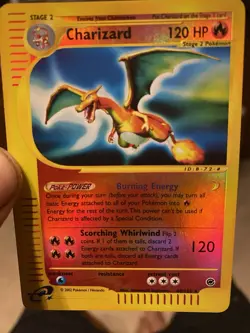 Pokemon Expedition Set REVERSE HOLO Charizard 40/165 - LP - Image 1