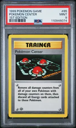1999 POKEMON BASE SET 1ST EDITION #85 POKEMON CENTER PSA 9 - Image 1