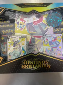 Shiny Dragapult VMAX Premium Collection Spanish Pokemon TCG Destinos Brillantes - Image 1