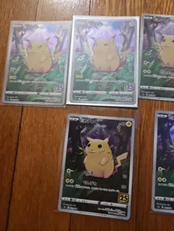 Lot Of 13 Pokemon Pikachu 25th Anniversary Collection Holo (Japanese) - Image 4