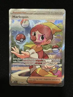 Pokemon TCG White Flare Harlequin 163/086 Full Art Trainer English - Image 1