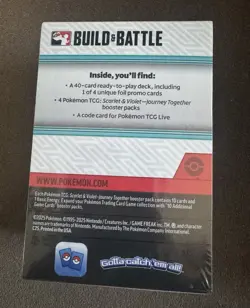 Pokemon TCG Scarlet & Violet Journey Together Build and Battle Box New Sealed - Image 2
