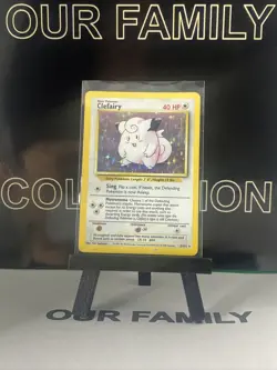 Clefairy Base Set 5/102 Holo Unlimited Holo Rare Pokemon TCG WOTC - HP - Image 1