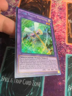 Yu-Gi-Oh! Time Magic Hammer DRL2-EN009 1st Edition Secret Rare NM - Image 2