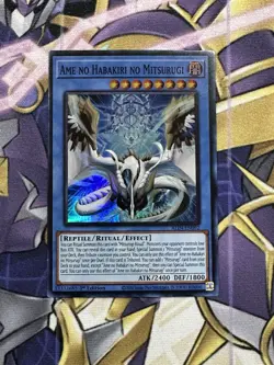 Yugioh Ame no Habakiri no Mitsurugi Super Rare ALIN - Image 1