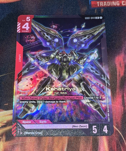 Kshatriya (GD01-044) - Newtype Rising #GD01-044 LR - NM Foil Gundam Card Game - Image 2