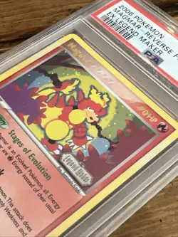 Magmar 21/92 EX Legend Maker Rev. Stamped Pokemon Card 2006. PSA MINT 9, POP 54 - Image 4
