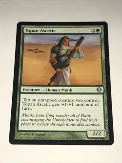 Magic the Gathering Topan Ascetic Card - Image 1