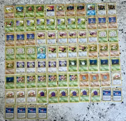 Pokemon TCG Jungle Set Lot 1st Edition Common Uncommon 81 Total Cards - Image 1