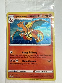 Special Delivery Charizard SWSH075 SWSH: Sword & Shield Promo Cards Holo NM - Image 1