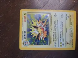 MP - Jolteon Holo Rare 4/64 Jungle Set Pokemon Card WOTC Unlimited 1999 TCG - Image 1