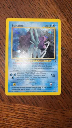 Pokemon TCG Suicune Holo Rare Card 14/64 Neo Revelation - Image 1