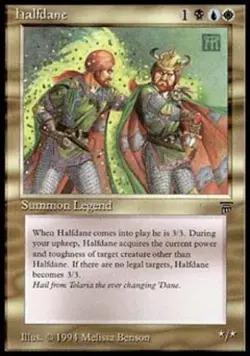 MTG English Halfdane Light Play Normal Legends - Image 1