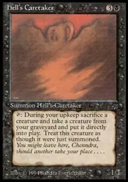 MTG English Hell's Caretaker Light Play Normal Legends - Image 1