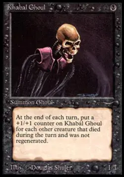 MTG English Khabal Ghoul Medium Play Normal Arabian Nights - Image 1