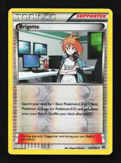 Brigette 134/162 HP BREAKthrough English Pokemon Card TCG - Image 1