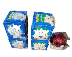 Lot of 4 Pokemon Ltd Ed 23K Gold-Plated Mewtwo & Togepi Trading Cards with Balls - Image 1