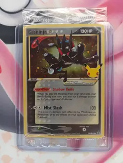SEALED Greninja Gold Star SWSH144 Celebrations Promo Holo Pokemon Card one swirl - Image 2