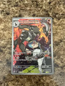 Pokemon TCG Destined Rivals Team Rockets Houndoom Card 191/182 IR NM - Image 2