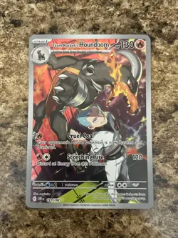 Pokemon TCG Destined Rivals Team Rockets Houndoom Card 191/182 IR NM - Image 4