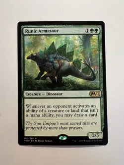 Runic Armasaur - MTG Core Set 2019 - NM - Image 1