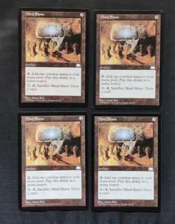 4x MTG Mind Stone Magic the Gathering Playset Weatherlight NM/MT See Pics - Image 1