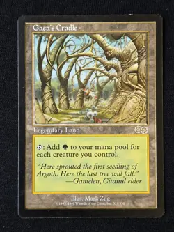 Gaea's Cradle Urza's Saga Regular MTG Magic The Gathering Legendary Land - Image 1