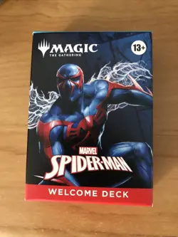 SDCC 2025 HASBRO MAGIC THE GATHERING SPIDER-MAN 2099 WELCOME DECK Blue - Image 1