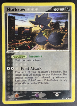 Murkrow 8/17 Regular Non Holo - 2004 POP Series 1 - Pokemon TCG - LP - Image 1