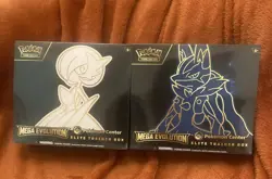 Pokemon Center Mega Evolution Gardevoir & Lucario ETB Elite Trainer Box Set Of 2 - Image 1