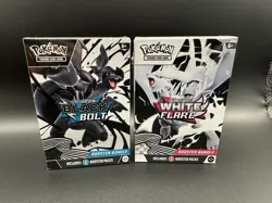 Pokemon Black Bolt and White Flare Booster Bundle Set of 2 Sealed New - Image 1